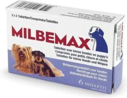 Milbemax Kleine Hond & Puppy's Van 0,5 Kg Tot 10 Kg - 1 St à 2 X 2 Tabletten -Huisdierbenodigdheden 1200x935