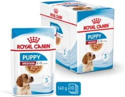 Royal Canin Shn Medium Puppy Pouch - Hondenvoer - 10 X 140 G -Huisdierbenodigdheden 1200x939 2