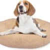 Peaceful Pooch M - Pluizig Hondenbed - 76cm Diameter - Opvouwbaar - In Verschillende Maten. Kattenbed - Wasbaar - Uitneembare Vulling - Ontspant Gewrichten En Spieren - Anti-slip Noppenbodem