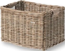 Basil Dorset Fietsmand L - Voor - Rotan - Grijs - Large -Huisdierbenodigdheden 1200x943 5