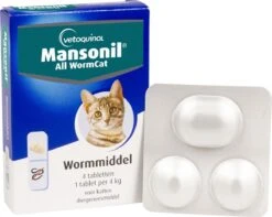 Mansonil All Worm Cat Ontworming - Kat - 4 Tabletten -Huisdierbenodigdheden 1200x958 8
