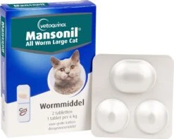 Mansonil All Worm Large Cat Ontworming - Grote Kat - 2 Tabletten -Huisdierbenodigdheden 1200x960 15