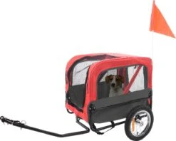 Flamingo - Hondenfietskar Doggy Liner Romero - Rood - 60x43x51cm -Huisdierbenodigdheden 1200x960 2