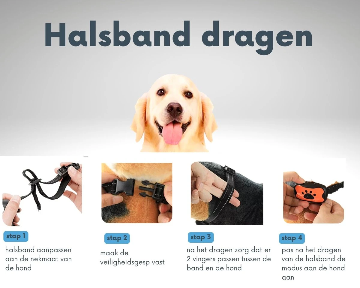 Anti-blafband - Anti Blaf Apparaat - Voor Kleine Honden En Grote Honden - Diervriendelijk - Opvoedingshalsband - Trainingshalsband - Inclusief Batterijen 3 Anti-blafband - Anti Blaf Apparaat - Voor Kleine Honden En Grote Honden - Diervriendelijk - Opvoedingshalsband - Trainingshalsband - Inclusief Batterijen - Afbeelding 3