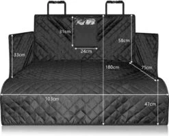 Hondendeken Auto Achterbank - Kofferbak Beschermhoes Hond - Autohoes - Hondenkussen - Hondenmat - Waterdicht & Antislip - Beige -Huisdierbenodigdheden 1200x962 1