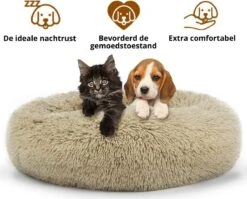 Behave Donut Hondenmand - Hondenkussen - Hondenbed - Kattenmand - Fluffy - Donut - 50cm - Beige 9 Behave Donut Hondenmand - Hondenkussen - Hondenbed - Kattenmand - Fluffy - Donut - 50cm - Beige -Huisdierbenodigdheden 1200x966 5