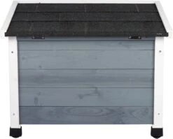 MyMax Kattenhuis - Hout - Openslaand Bitumen Dak - Kattenhuis Voor Buiten - Kattenhok - Kattenhuisje Hout - Grijs - 57*45*43CM -Huisdierbenodigdheden 1200x969 10