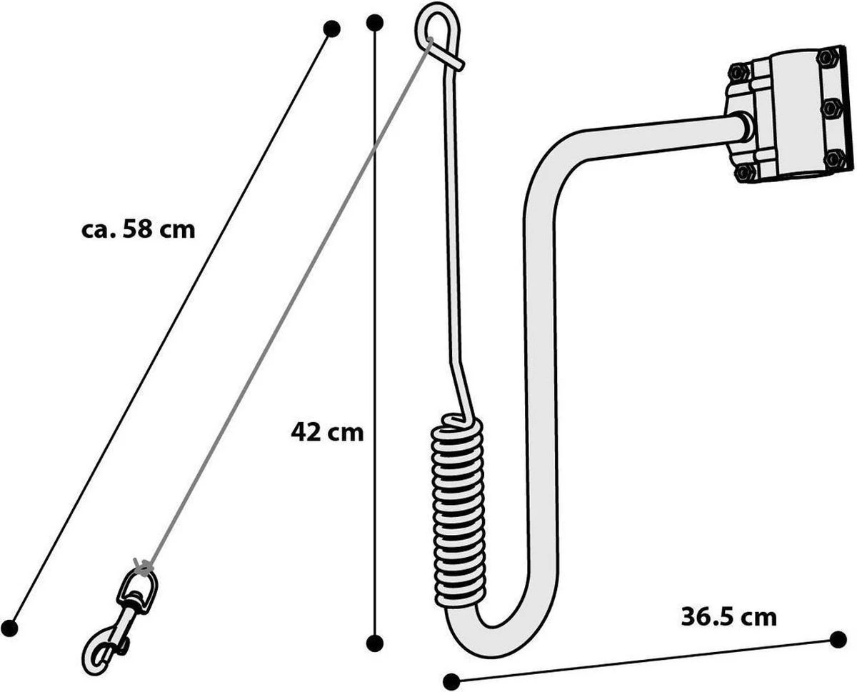Flamingo - Doggy Sprinter Fietshouder - Zilver - 36 X 42 X 3.5 Cm 3 Flamingo - Doggy Sprinter Fietshouder - Zilver - 36 X 42 X 3.5 Cm - Afbeelding 3
