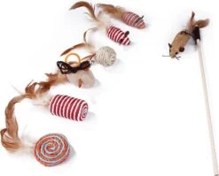 Make Life Beautiful® - Kattenspeeltjes Set - 7-delig - Kattenspeelgoed - Kattenhengel - Speelmuisjes - Kattenspeelgoed Set -Huisdierbenodigdheden 1200x969 8