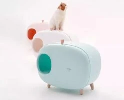 MakeSure Kattenbak Met Lade - Groen - 60 X 38 X 45 Cm - Design -Huisdierbenodigdheden 1200x970 16