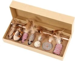 Kattenspeelgoed - Set Met 7 Kattenspeeltjes - Complete Set - Kattenhengel - Speelmuis -Huisdierbenodigdheden 1200x974 12