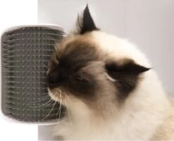 Merkloos Katten Hoekborstel - Self Groomer - Katten Massageborstel - Kat Borstel - Grijs -Huisdierbenodigdheden 1200x974 13
