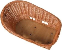 Basil Pasja Hondenfietsmand L - Achter - Riet - Inclusief MIK-adapterplaat - Large - 50 Cm - Bruin -Huisdierbenodigdheden 1200x978 3