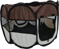 Dailyibed Opvouwbare Puppyren - Bruin - 115x115x58 Cm - Incl. Draagtas - Incl. Voederbak 18 Dailyibed Opvouwbare Puppyren - Bruin - 115x115x58 Cm - Incl. Draagtas - Incl. Voederbak -Huisdierbenodigdheden 1200x983