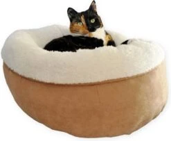 All For Paws Donut Bed – Kattenmand – Biedt Warmte En Comfort Voor Katten Of Kleine Honden – Ø 45cm – Beige – Wasbaar Met De Hand -Huisdierbenodigdheden 1200x986 14