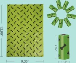 Hondenpoepzakjes Eco Friendly- 270 Stuks - 18 Rollen - Biologisch Afbreekbaar- Met Lavendelgeur -Huisdierbenodigdheden 1200x988
