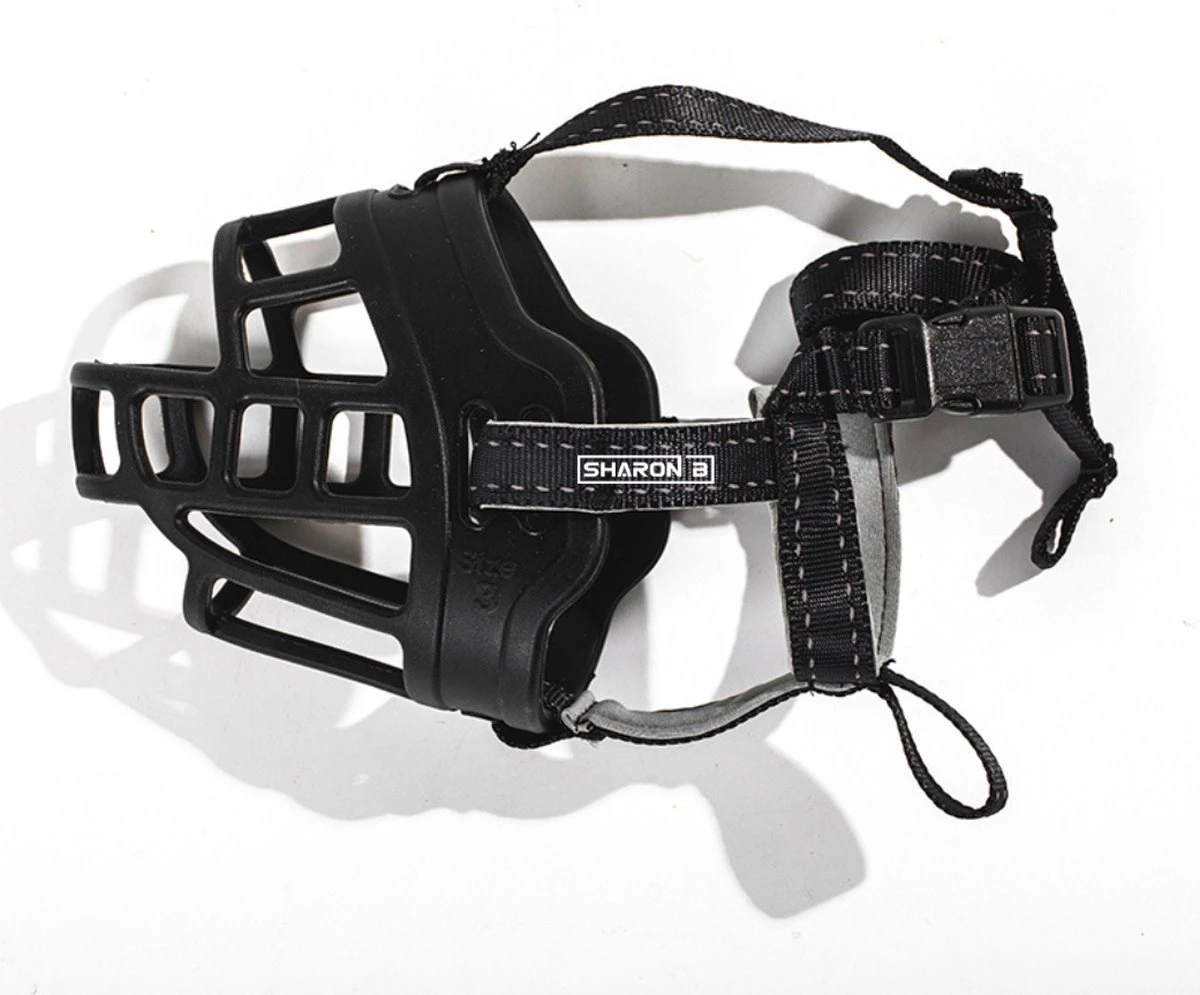 Sharon B Muilkorf Hond - Zwart - XXL - Voor Zeer Grote Honden - Snuitomtrek 38-43 Cm 9 Sharon B Muilkorf Hond - Zwart - XXL - Voor Zeer Grote Honden - Snuitomtrek 38-43 Cm - Afbeelding 9