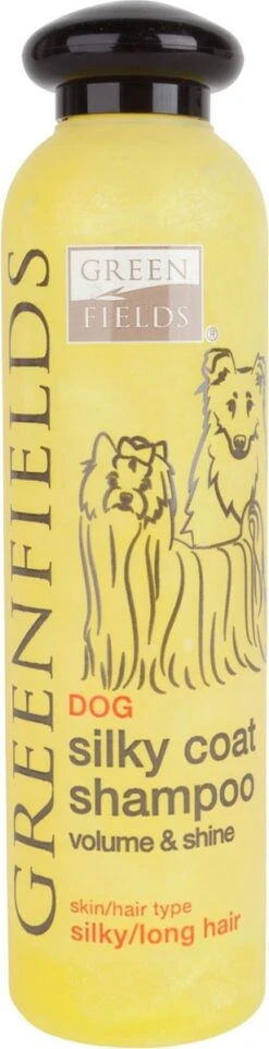 Greenfields Hondenshampoo Voor Langharige Vacht - Zorgt Voor Een Zijdezachte Glanzende Vacht - Inhoud 270 Ml - Hondenshampoo Langharige Vacht -Huisdierbenodigdheden 308x1200 1