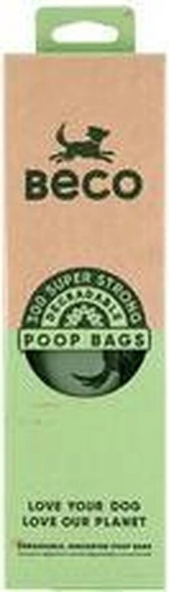 Beco Poop Bags - Hondenpoepzakjes Op Rol 300 Stuks - Groot En Sterk - Beco Pets - 300 Stuks -Huisdierbenodigdheden 344x1200
