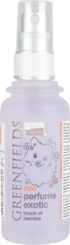 Hondenparfum Spray In 4 Geuren - Greenfields - Alchoholvrije En PH Neutrale Formule Tegen Onaangename Geurtjes - 50ml - Exotic -Huisdierbenodigdheden 346x1200 1