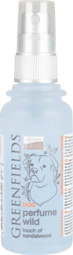 Hondenparfum Spray In 4 Geuren - Greenfields - Alchoholvrije En PH Neutrale Formule Tegen Onaangename Geurtjes - 50ml - Exotic -Huisdierbenodigdheden 347x1200