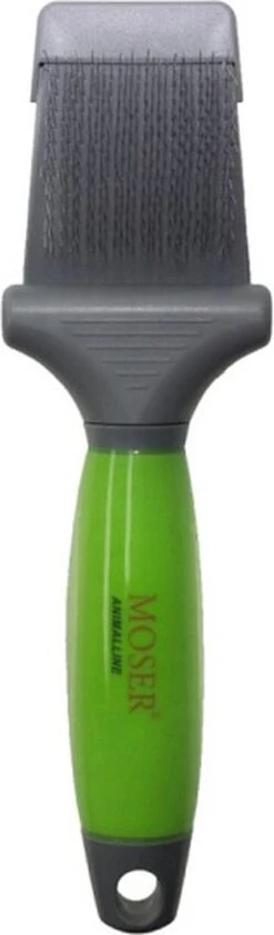 Moser Premium Slicker Borstel - Hondenvachtborstel - Groen Grijs -Huisdierbenodigdheden 352x1200