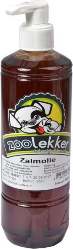 Zoolekker Zalmolie - 500ml - Ondersteunende Olie - Hond En Kat