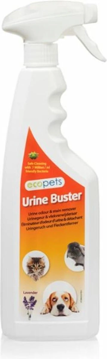 Ecopets - UrineBuster Urinegeur Verwijderaar Lavendel - 750ml (ecopet) 1 Ecopets - UrineBuster Urinegeur Verwijderaar Lavendel - 750ml (ecopet)