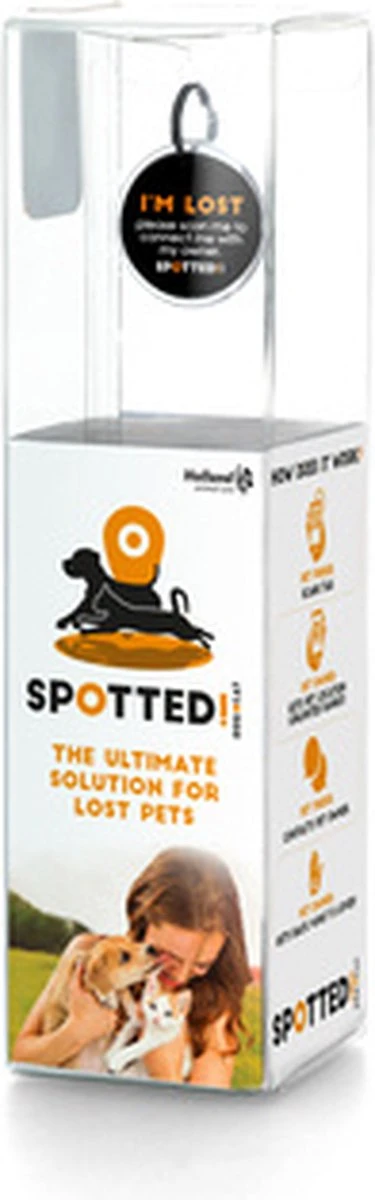 Spotted! Pro Smart Pet Tag – Dierenpenning – QR Code – NFC Chip – Voor Honden – Medium – Ø3.4cm - Zilver 5 Spotted! Pro Smart Pet Tag – Dierenpenning – QR Code – NFC Chip – Voor Honden – Medium – Ø3.4cm - Zilver - Afbeelding 5