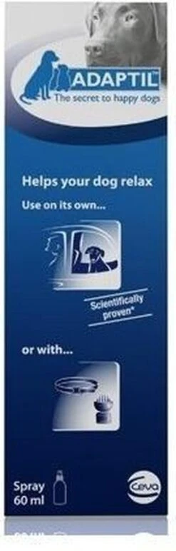 Adaptil Antistressmiddel - Transport Spray Hond - 60 Ml -Huisdierbenodigdheden 384x1200