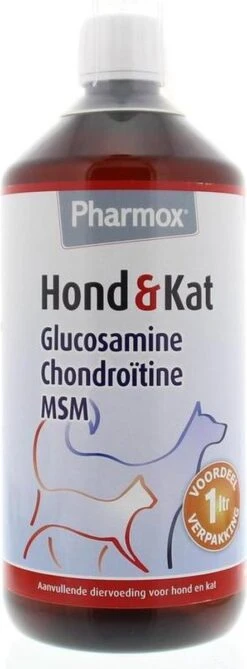Pharmox Hond & Kat Glucosamine 1000 Ml - Belangrijke Bouwsteen Voor Honden En Katten - Geschikt Voor Ieder Type Hond Of Kat -Huisdierbenodigdheden 443x1200 2