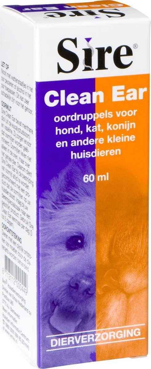 Sire Clean Ear - Oorreiniger - 60 Ml 3 Sire Clean Ear - Oorreiniger - 60 Ml - Afbeelding 3