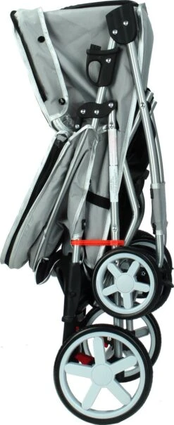 Cabino Inklapbare Hondenbuggy - Grijs -Huisdierbenodigdheden 491x1200