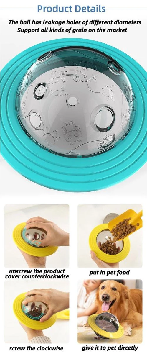 Merkloos Hondenspeeltje UFO Blauw Geschikt Voor Puppy's Tot En Met Grote Honden - Honden Speelgoed - Anti Bijt Speelgoed - Voerbal - Honden Speelgoed Intelligentie - Bijtspeelgoed - Interactieve Hond - Hondenspeeltjes - Traingsbal - Sterk Materiaal - Blauw 10 Merkloos Hondenspeeltje UFO Blauw Geschikt Voor Puppy's Tot En Met Grote Honden - Honden Speelgoed - Anti Bijt Speelgoed - Voerbal - Honden Speelgoed Intelligentie - Bijtspeelgoed - Interactieve Hond - Hondenspeeltjes - Traingsbal - Sterk Materiaal - Blauw - Afbeelding 10