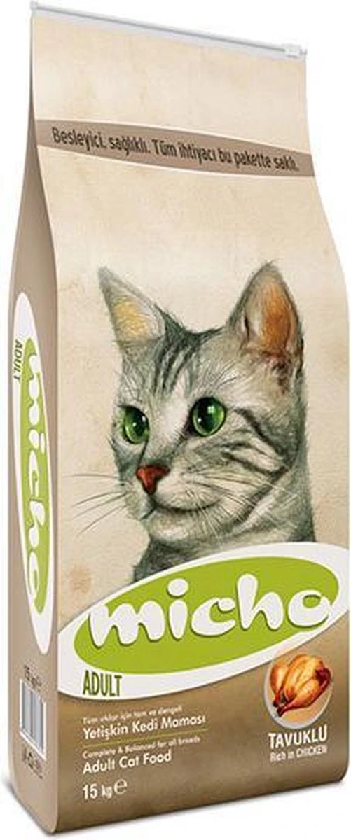 Micho Adult Cat - Premium Kattenvoer - 15 Kg 1 Micho Adult Cat - Premium Kattenvoer - 15 Kg