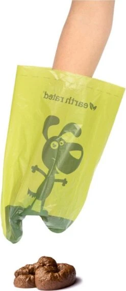 Earth Rated Poepzakjes Groen - - 22.8x33 Cm -Huisdierbenodigdheden 522x1200