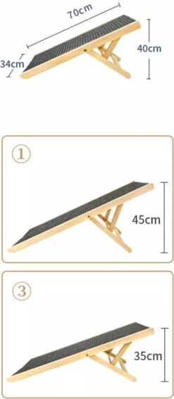 Viervoetjes - Loopplank Voor Honden Hout - Anti Slip - 70 CM -Huisdierbenodigdheden 523x1200 1