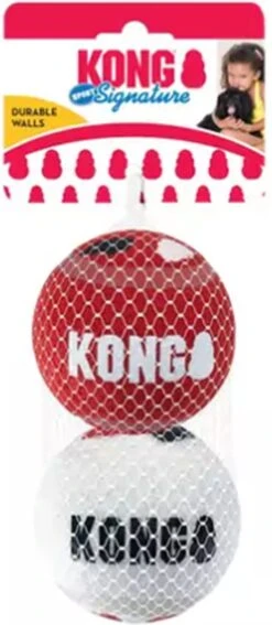 KONG Signature Speelballen S - Steviger Dan Tennisballen - Niet Schurend Materiaal - Speelbal Voor Honden - 3 Stuks -Huisdierbenodigdheden 523x1200 2