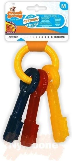 Nylabone Puppy Teething Key Flexible Geel&Blauw&Rood - Hondenspeelgoed - Wolf Tot 16kg -Huisdierbenodigdheden 537x1200 2