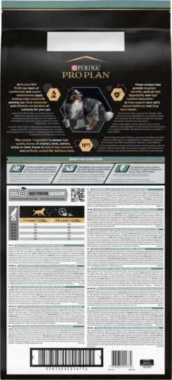 Pro Plan Medium Adult Sensitive Digestion - Honden Droogvoer - Lam - 14 Kg -Huisdierbenodigdheden 545x1200