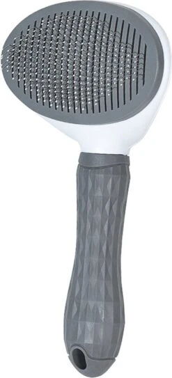 Kattenborstel - Hondenborstel - Pluizenverwijderaar - Haarverwijderaar Voor Huisdieren - Hondenkam - Kattenkam - Huisdierhaar Verwijderaar - Ontpluizer - Kattenhaar & Hondenhaar Verwijderaar - Voor Langharig & Kortharig - Grijs -Huisdierbenodigdheden 546x1200