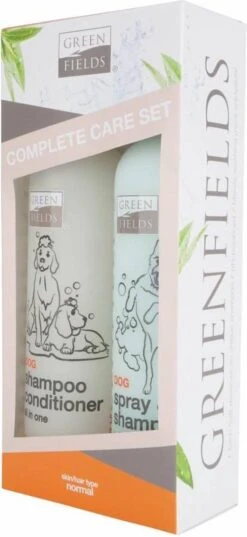 Greenfields Vacht Verzorging Set Voor Honden Shampoo, Conditioner & Droogshampoo -Huisdierbenodigdheden 552x1200