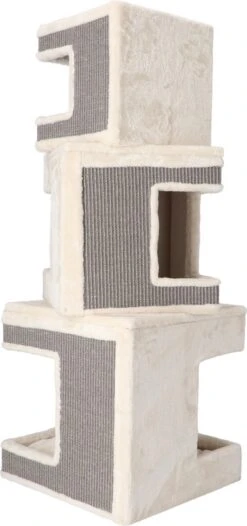 Adori Krabtoren Adele - Krabpaal - 48x48x128 Cm Wit Grijs -Huisdierbenodigdheden 563x1200 2