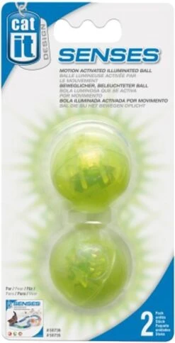 Catit CA Design Senses - Verlichte Bal - Kattenspeelgoed - 2ST -Huisdierbenodigdheden 612x1200