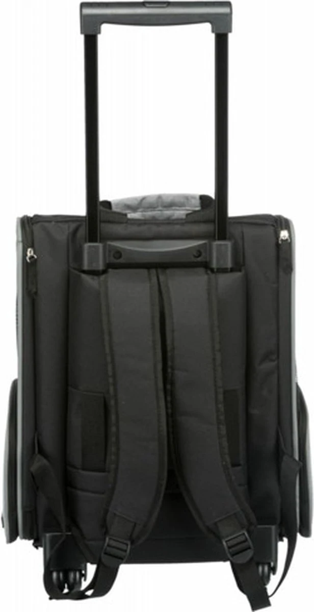 Trixie Reismand Trolley Zwart / Grijs - 36X27X50 CM 3 Trixie Reismand Trolley Zwart / Grijs - 36X27X50 CM - Afbeelding 3