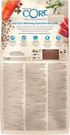 Wellness Core Grain Free Cat Ocean Zalm & Tonijn - Kattenvoer - 1.75 Kg -Huisdierbenodigdheden 626x1200 2