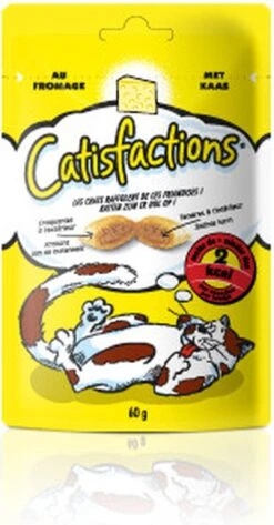 Catisfactions Kattensnoepjes - Kaas - Kattensnack - 60 G - 1 Zakje -Huisdierbenodigdheden 626x1200 3