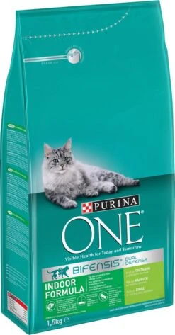 Purina One PURINA® ONE Indoor Rijk Aan Kalkoen & Volkoren Granen Brokjes 1,5 Kg 32 Purina One PURINA® ONE Indoor Rijk Aan Kalkoen & Volkoren Granen Brokjes 1,5 Kg -Huisdierbenodigdheden 627x1200