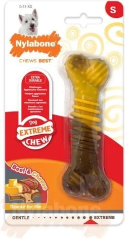 Nylabone Extreme Kauwbot Met Rund- En Kaassmaak - Voor Krachtige Kauwers - In S/M/XL - X-Large -Huisdierbenodigdheden 628x1200 1