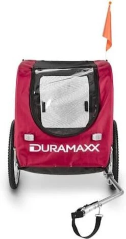 DURAMAXX King Rex Hondenfietskar Rijwielaanhanger - 250 Liter - Van Dieren Tot 40 Kg - 16" Luchtbanden - Staal -Huisdierbenodigdheden 631x1200